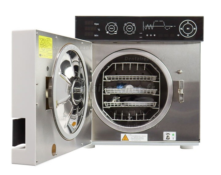 Autoclave dentaire à vapeur SDM 18L/23L, Autoclave de table de classe B avec imprimante